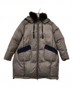 LANVIN en Bleuランバンオンブルー）の古着「ファー付きダウンコート」｜グレー