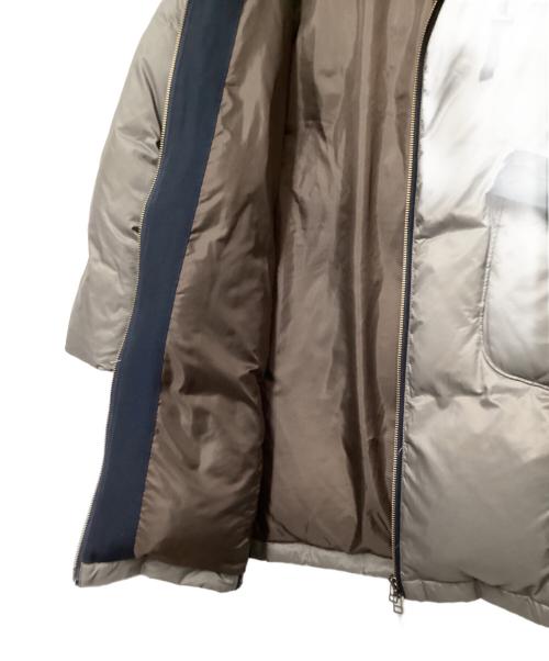 LANVIN en Bleu（ランバンオンブルー）LANVIN en Bleu (ランバンオンブルー) ファー付きダウンコート グレー サイズ:38の古着・服飾アイテム