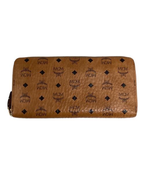 MCM（エムシーエム）MCM (エムシーエム) ラウンドファスナー財布 ブラウンの古着・服飾アイテム