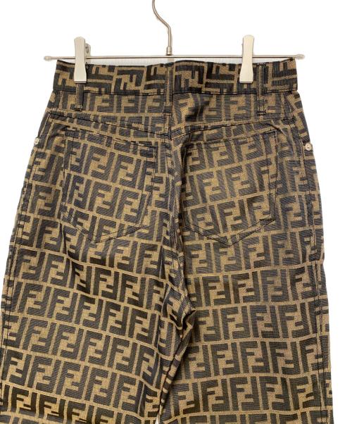 FENDI（フェンディ）FENDI (フェンディ) 総柄パンツ ブラウン サイズ:28の古着・服飾アイテム