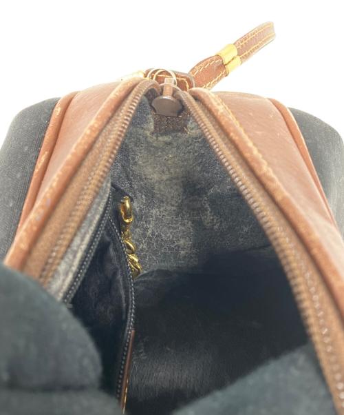 GUCCI（グッチ）GUCCI (グッチ) ショルダーバッグ ブラック×ブラウンの古着・服飾アイテム