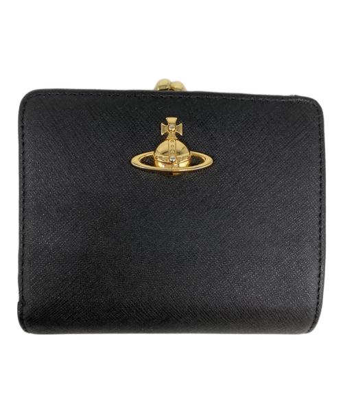 Vivienne Westwood（ヴィヴィアンウエストウッド）Vivienne Westwood (ヴィヴィアンウエストウッド) Vivienne Westwood　2つ折り財布 ブラックの古着・服飾アイテム