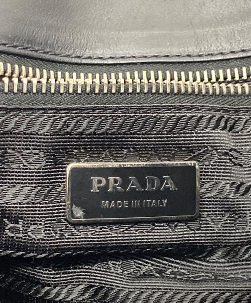 PRADA（プラダ）PRADA (プラダ) ナイロンショルダーバッグ ブラックの古着・服飾アイテム