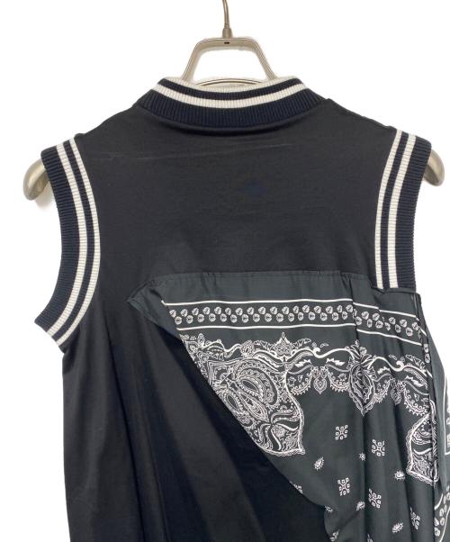 sacai（サカイ）sacai (サカイ) sacai 　バンダナ付きノースリーブワンピース ブラック サイズ:1の古着・服飾アイテム