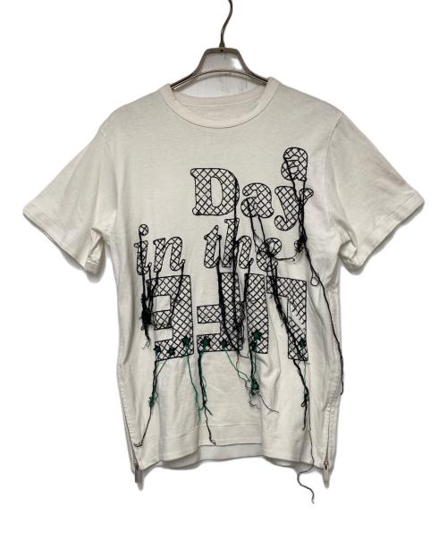 sacai（サカイ）sacai (サカイ) sacai 半袖Tシャツ ホワイト サイズ:1の古着・服飾アイテム