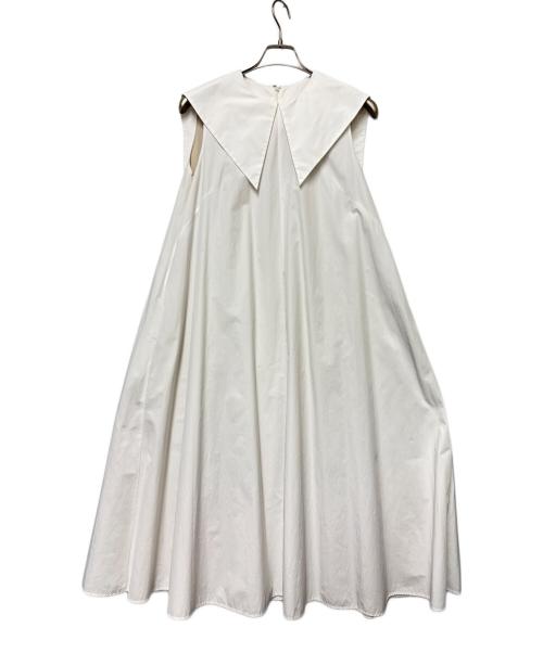 trefle（トレフル）trefle (トレフル) ノースリーブワンピース ホワイト サイズ:Freeの古着・服飾アイテム