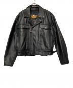 HARLEY-DAVIDSONハーレーダビッドソン）の古着「ライダースジャケット」｜ブラック