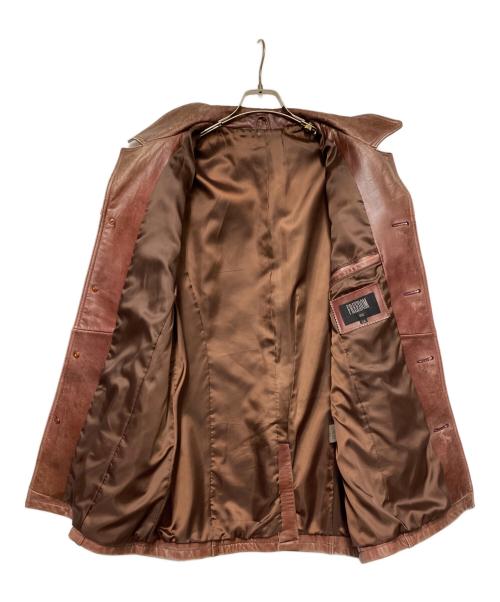 FREEDOM（フリーダム）freedom (フリーダム) レザーコート レッド サイズ:XLの古着・服飾アイテム
