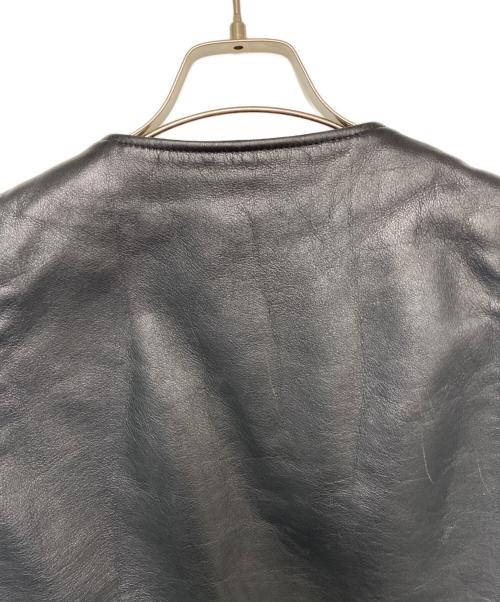 HARLEY-DAVIDSON（ハーレーダビッドソン）HARLEY-DAVIDSON (ハーレーダビッドソン) レザーベスト ブラック サイズ:XLの古着・服飾アイテム