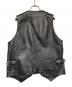 HARLEY-DAVIDSON (ハーレーダビッドソン) レザーベスト ブラック サイズ:XL：6000円