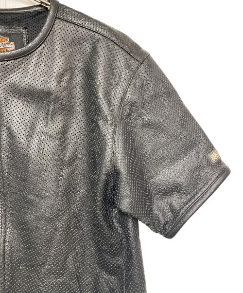 HARLEY-DAVIDSON（ハーレーダビッドソン）HARLEY-DAVIDSON (ハーレーダビッドソン) レザージャケット ブラック サイズ:LLの古着・服飾アイテム