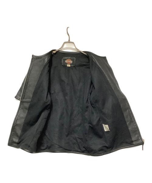HARLEY-DAVIDSON（ハーレーダビッドソン）HARLEY-DAVIDSON (ハーレーダビッドソン) レザージャケット ブラック サイズ:LLの古着・服飾アイテム