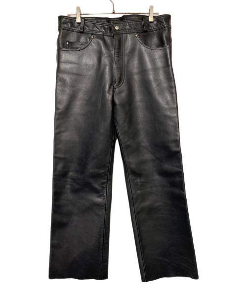 HARLEY-DAVIDSON（ハーレーダビッドソン）HARLEY-DAVIDSON (ハーレーダビッドソン) レザーパンツ ブラック サイズ:36の古着・服飾アイテム