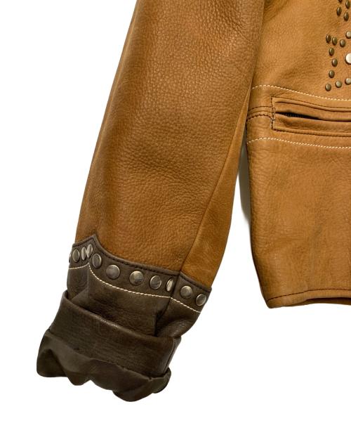 HARLEY-DAVIDSON（ハーレーダビッドソン）HARLEY-DAVIDSON (ハーレーダビッドソン) レザージャケット ブラウン サイズ:Mの古着・服飾アイテム