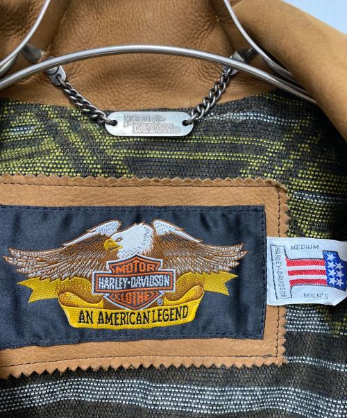 HARLEY-DAVIDSON（ハーレーダビッドソン）HARLEY-DAVIDSON (ハーレーダビッドソン) レザージャケット ブラウン サイズ:Mの古着・服飾アイテム