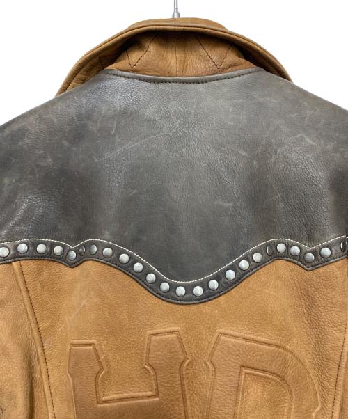 HARLEY-DAVIDSON（ハーレーダビッドソン）HARLEY-DAVIDSON (ハーレーダビッドソン) レザージャケット ブラウン サイズ:Mの古着・服飾アイテム
