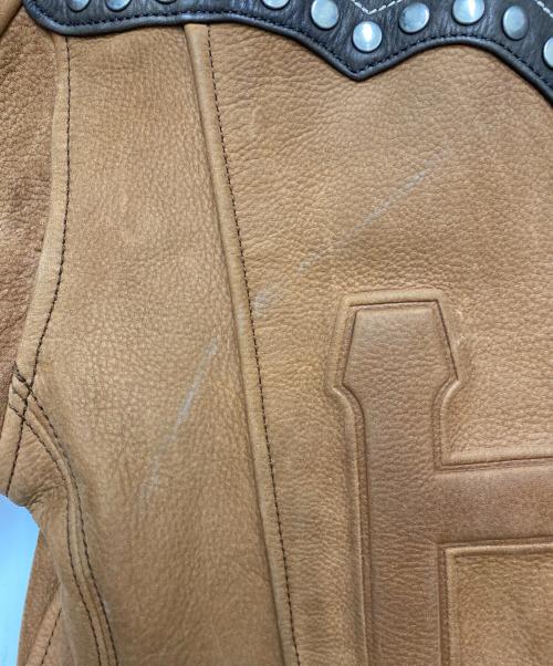 HARLEY-DAVIDSON（ハーレーダビッドソン）HARLEY-DAVIDSON (ハーレーダビッドソン) レザージャケット ブラウン サイズ:Mの古着・服飾アイテム