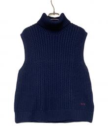 VVB（ヴィーヴィービー）の古着「VVB 厚手ニット」｜ネイビー