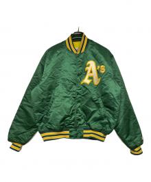 STARTER（スターター）の古着「スタジャン」｜グリーン×イエロー