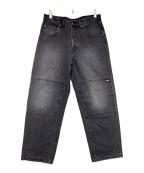 Dickies×SUPREMEディッキーズ×シュプリーム）の古着「Double Knee Baggy Jeans」｜ブラック