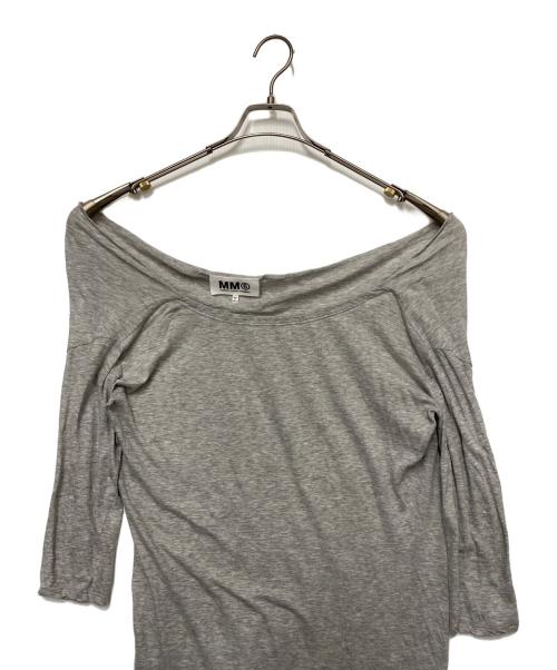 MM6 Maison Margiela（エムエムシックスメゾンマルジェラ）MM6 Maison Margiela (エムエムシックスメゾンマルジェラ) 長袖カットソー グレー サイズ:Mの古着・服飾アイテム