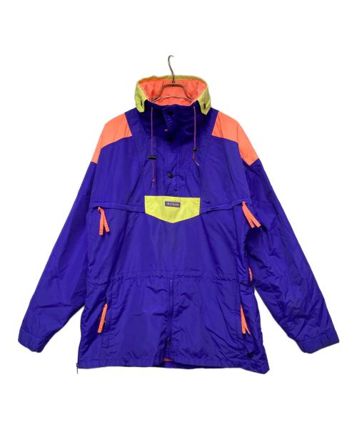 Columbia（コロンビア）Columbia (コロンビア) アノラックパーカー パープル×オレンジ サイズ:Lの古着・服飾アイテム
