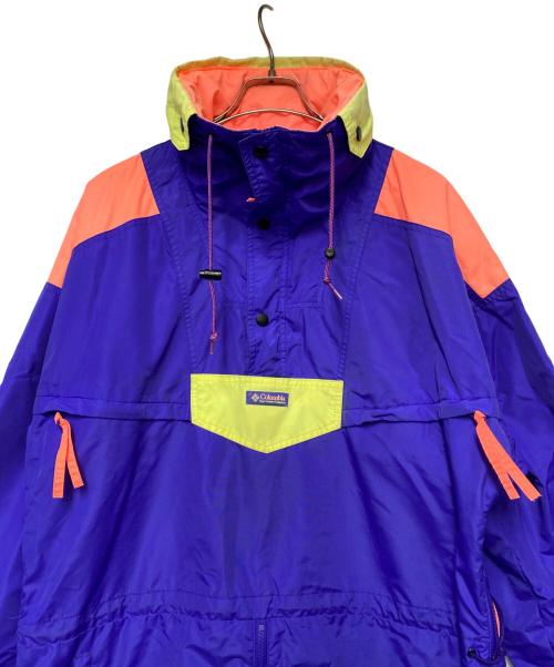 Columbia（コロンビア）Columbia (コロンビア) アノラックパーカー パープル×オレンジ サイズ:Lの古着・服飾アイテム