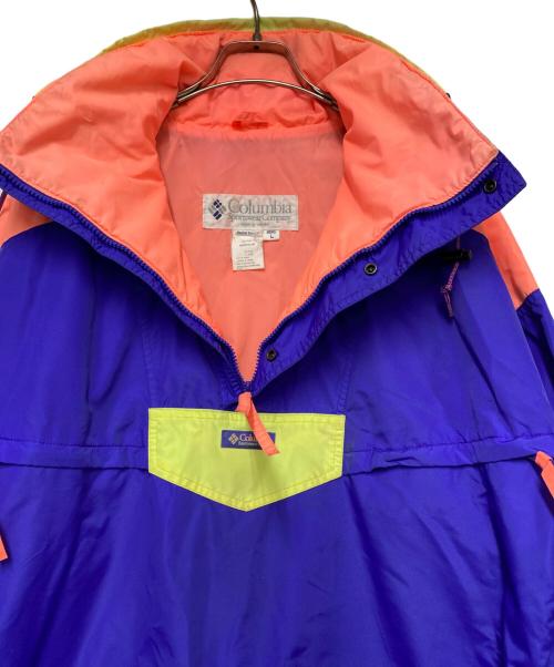 Columbia（コロンビア）Columbia (コロンビア) アノラックパーカー パープル×オレンジ サイズ:Lの古着・服飾アイテム