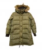 BURBERRY BLUE LABELバーバリーロンドンブルーレーベル）の古着「ダウンコート」｜カーキ