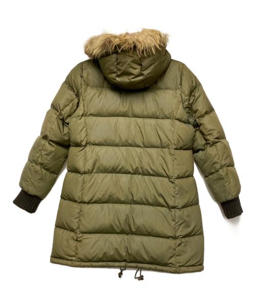 BURBERRY BLUE LABEL（バーバリーロンドンブルーレーベル）BURBERRY BLUE LABEL (バーバリーロンドンブルーレーベル) ダウンコート カーキ サイズ:36の古着・服飾アイテム