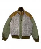 DIESELディーゼル）の古着「中綿ブルゾン」｜オリーブ×ブラウン×グレー