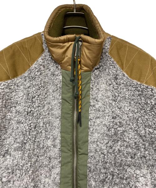 DIESEL（ディーゼル）DIESEL (ディーゼル) 中綿ブルゾン オリーブ×ブラウン×グレー サイズ:L 未使用品の古着・服飾アイテム