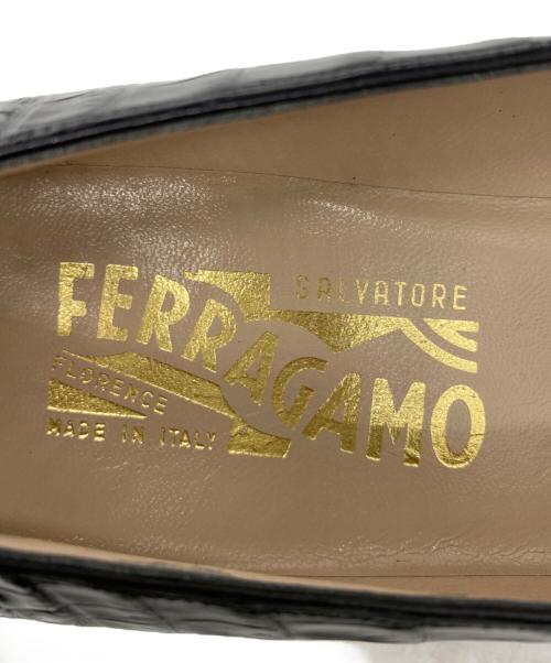 Salvatore Ferragamo（サルヴァトーレ フェラガモ）Salvatore Ferragamo (サルヴァトーレ フェラガモ) パンプス ブラック サイズ:24.5cmの古着・服飾アイテム