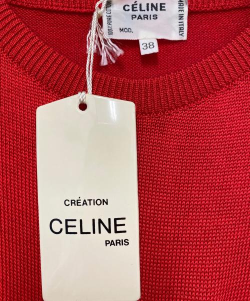 CELINE（セリーヌ）CELINE (セリーヌ) 長袖カットソー レッド サイズ:38 未使用品の古着・服飾アイテム