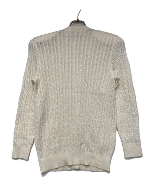 CELINE（セリーヌ）CELINE (セリーヌ) カーディガン ホワイト サイズ:38 未使用品の古着・服飾アイテム