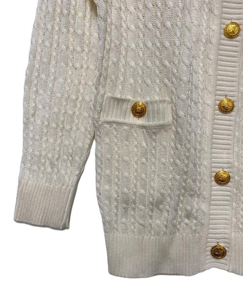 CELINE（セリーヌ）CELINE (セリーヌ) カーディガン ホワイト サイズ:38 未使用品の古着・服飾アイテム