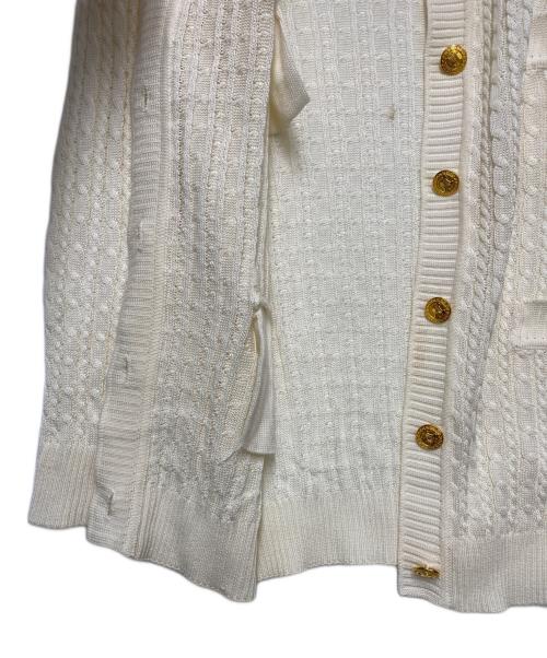 CELINE（セリーヌ）CELINE (セリーヌ) カーディガン ホワイト サイズ:38 未使用品の古着・服飾アイテム