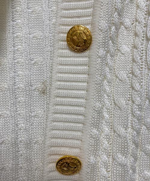 CELINE（セリーヌ）CELINE (セリーヌ) カーディガン ホワイト サイズ:38 未使用品の古着・服飾アイテム