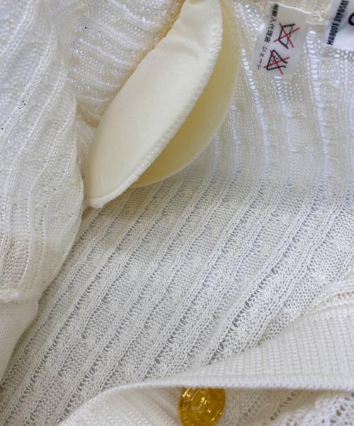 CELINE（セリーヌ）CELINE (セリーヌ) カーディガン ホワイト サイズ:38 未使用品の古着・服飾アイテム