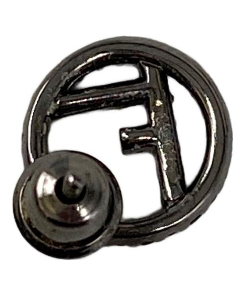 FENDI（フェンディ）FENDI (フェンディ) スタッドピアス ブラック×ゴールドの古着・服飾アイテム