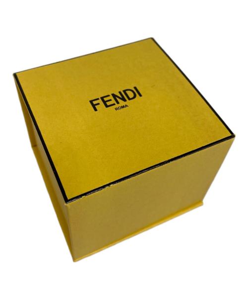 FENDI（フェンディ）FENDI (フェンディ) スタッドピアス ブラック×ゴールドの古着・服飾アイテム