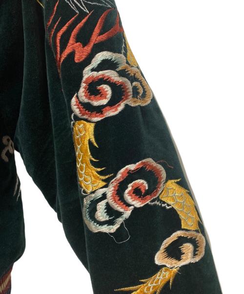 テーラー東洋（テーラートウヨウ）テーラー東洋 (テーラートウヨウ) 刺繍スカジャン グリーン サイズ:Mの古着・服飾アイテム