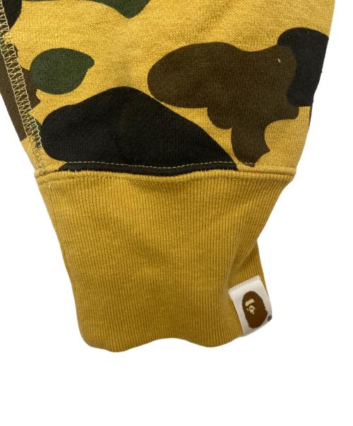 A BATHING APE（ア ベイシング エイプ）A BATHING APE (ア ベイシング エイプ) ハーフジップパーカー イエロー×グリーン サイズ:Lの古着・服飾アイテム