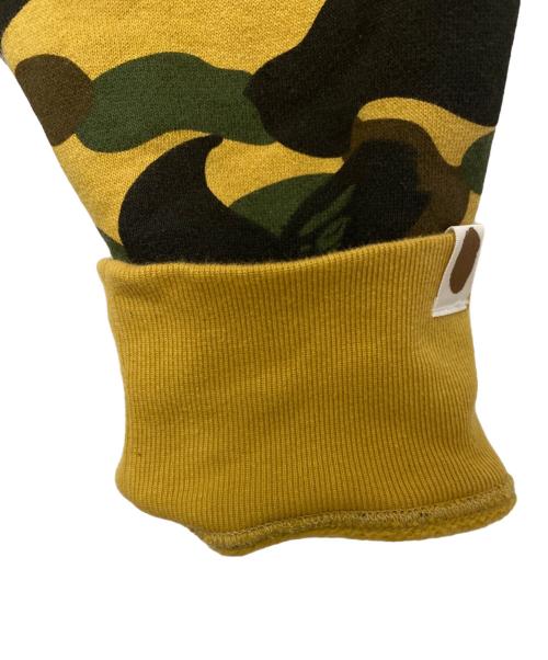 A BATHING APE（ア ベイシング エイプ）A BATHING APE (ア ベイシング エイプ) ハーフジップパーカー イエロー×グリーン サイズ:Lの古着・服飾アイテム