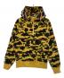 A BATHING APE（ア ベイシング エイプ）の古着「ハーフジップパーカー」｜イエロー×グリーン