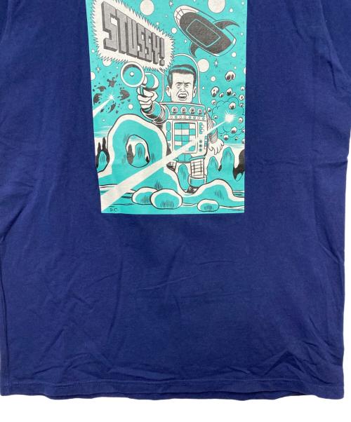 stussy（ステューシー）stussy (ステューシー) stussy　半袖Tシャツ ネイビー サイズ:Mの古着・服飾アイテム
