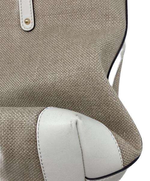 GUCCI（グッチ）GUCCI (グッチ) トートバッグ ベージュ×ホワイトの古着・服飾アイテム