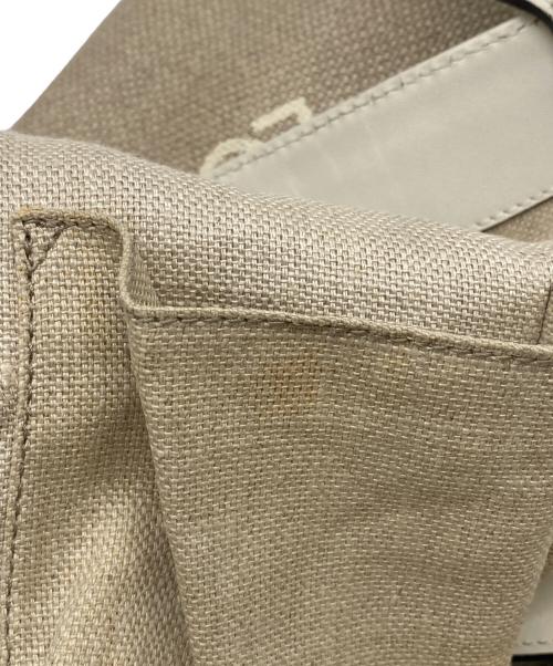 GUCCI（グッチ）GUCCI (グッチ) トートバッグ ベージュ×ホワイトの古着・服飾アイテム