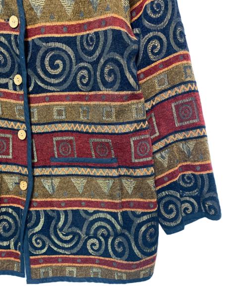 不明（フメイ）不明 (フメイ) ジャケット レッド×ブラウン サイズ:不明の古着・服飾アイテム