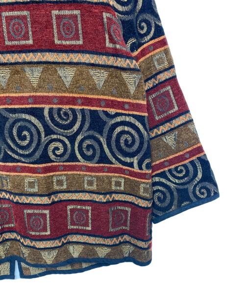 不明（フメイ）不明 (フメイ) ジャケット レッド×ブラウン サイズ:不明の古着・服飾アイテム